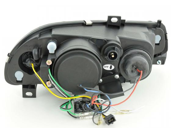 Scheinwerfer Set Daylight LED Tagfahrlicht Audi A3 Typ 8L 96-00 schwarz Scheinwerfer Set Daylight LED Tagfahrlicht Audi A3 Typ 8L 96-00 schwarz